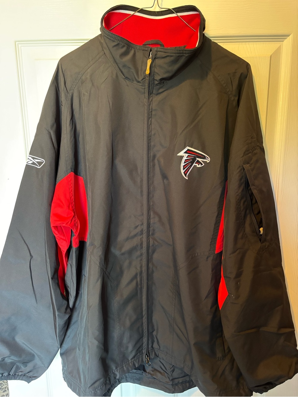 Vintage Reebok NFL Atlanta Falcons On-Field Sideline Windbreaker Jacket LARGE